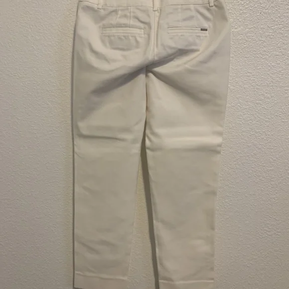 White House Black Market White Slim Straight Leg Dress Pant Woman's Regular 00 - Picture 6 of 11